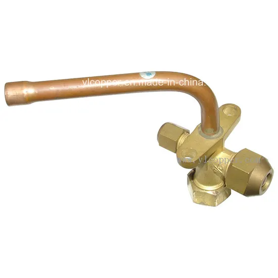 Brass Forging Parts Air Conditioner Valve Brass Air Control Valve